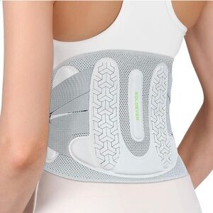 Soloever Back Brace Lower Back Pain Relief w Bionic Support Adjustable Lumbar S